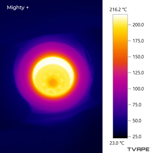 Accurate temperature readings of the Mighty Plus chamber using thermal camera