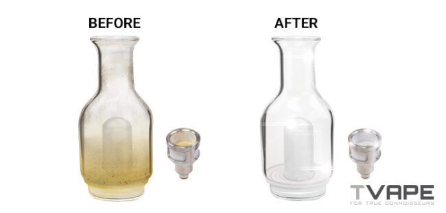 Before and After E-rig cleaning process