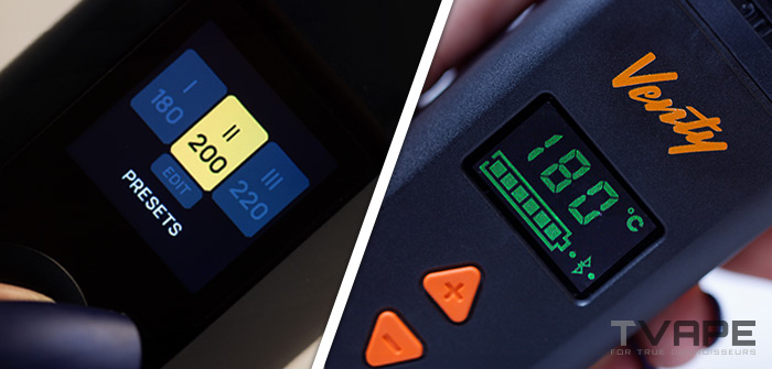 Temperature of the Venty vs the Arizer Solo 3
