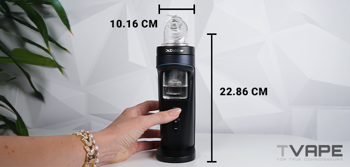Showing size and dimension of Dr. Dabber Switch 2