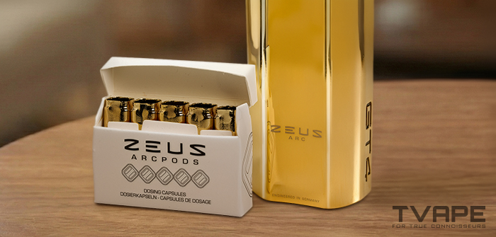 Zeus Arc Gt4 gold edition with concentrate pods