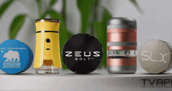Best grinders for weed are placed on the table where the Zeus Bolt XL, Brilliant Cut Grinder and SLX are visible.