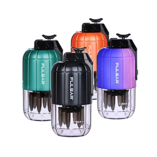 Pulsar Dabtron 2.0 E Rig is shown in multiple different color options