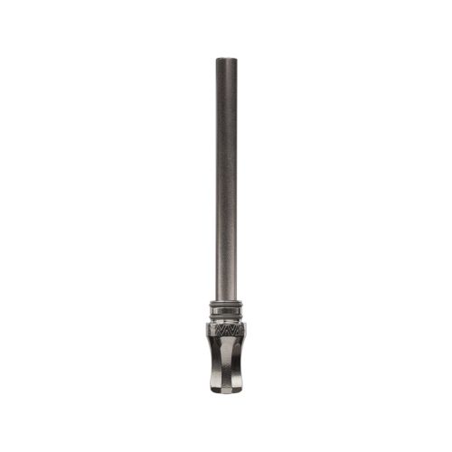 Steel-colored DynaVap M7 XL condenser cap, a key accessory for portable vaporizers, ensuring efficient cooling and vapor retention in compact dry herb devices.