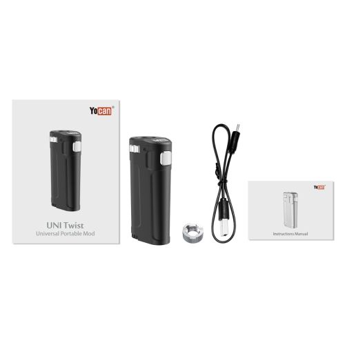 Yocan Uni Twist vaporizer with all accessories