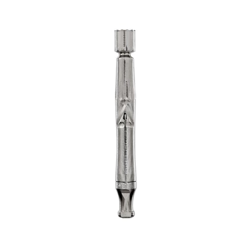 Steel-colored DynaVap UniDyn dry herb vaporizer, featuring a precision-engineered condensation path for smooth vaping and enhanced flavor extraction.