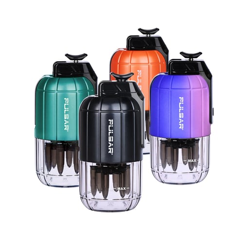 Pulsar Dabtron 2.0 E Rig is shown in multiple different color options