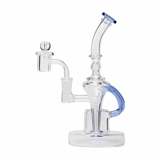 Human Grade Dualing Recycler Glass Rig Water Pipe
