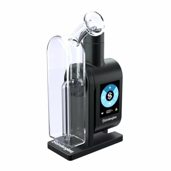Stündenglass Modül + Dok Deluxe Travel Set - side view with the full-color display turned on