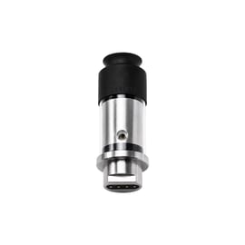 Davinci EQ Electric Ceramic Herb Chamber upright side view showing the slotted lower body
