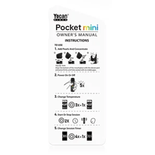 In the box: yocan black pocket mini-owner's manual