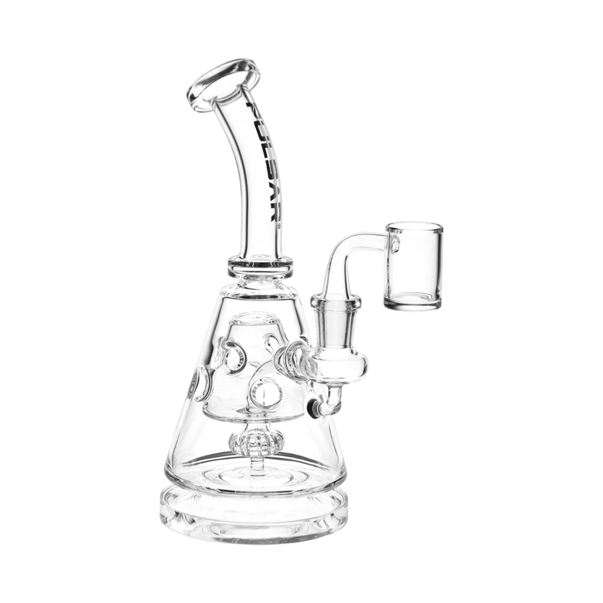 Pulsar Bent Neck Pyramid Glass Dab Rig