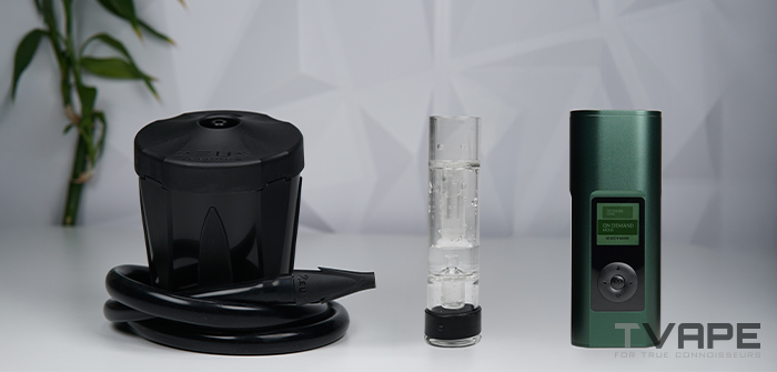 Arizer Solo 3, Utillian Glass Bubbler and Zeus Iceborn