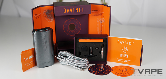 DaVinci IQ3 Dry herb Vaporizer box and parts