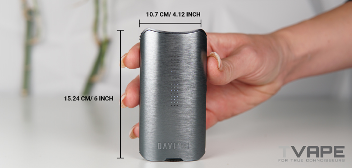 DaVinci IQ3 Dry herb Vaporizer size measurement