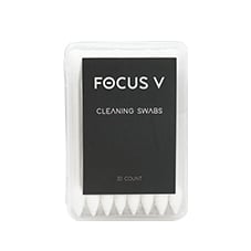 In the box: focus v aeris-cotton swabs
