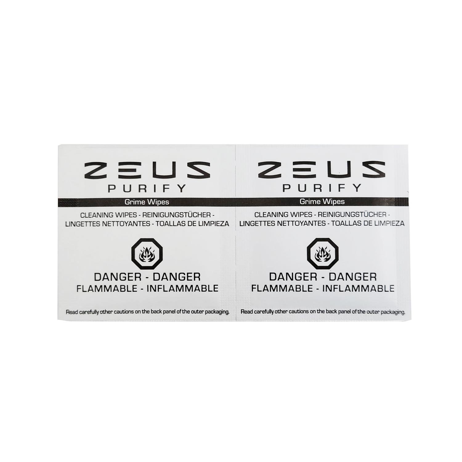 In the box: zeus arc s2-grime wipes