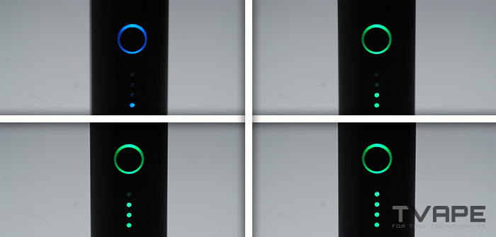 Linx Saber Dry herb Vaporizer Temperature LEDs