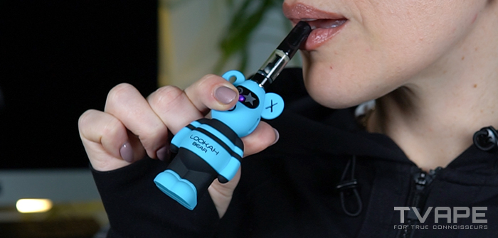 Lookah Bear 510 Battery is being inhaled with mouth