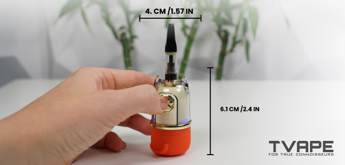 Lookah Cat 510 thread battery - dimensions