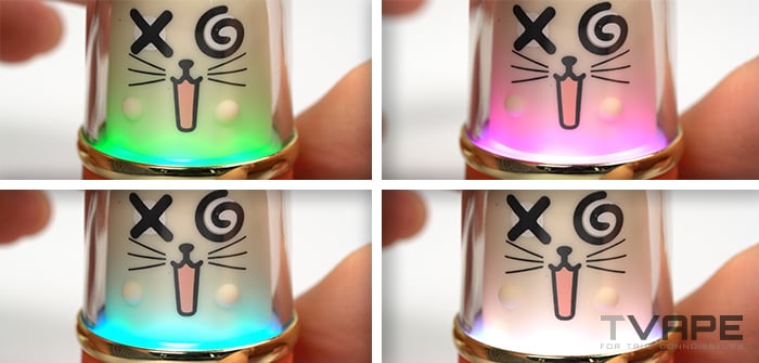 Lookah Cat 510 thread battery - LED indicators that show voltage settings