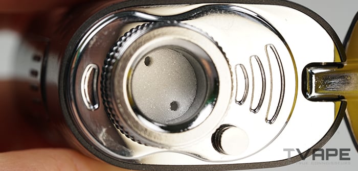 Lookah Python concentrate vaporizer - a close-up view of the heating chamber