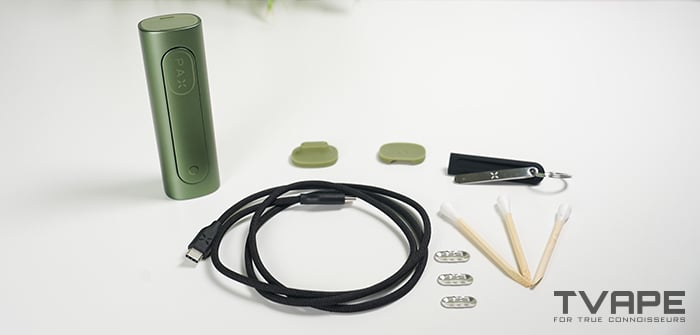 Pax Flow vaorizer with all its accessories