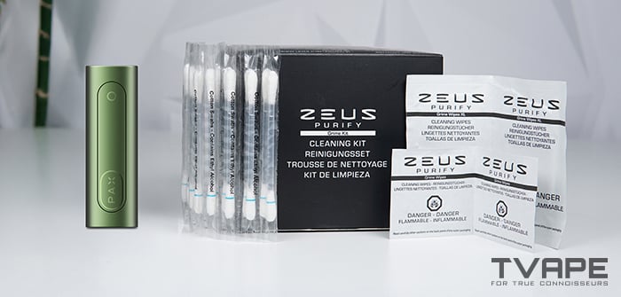 Pax Flow vaporizer with cleaning accessories