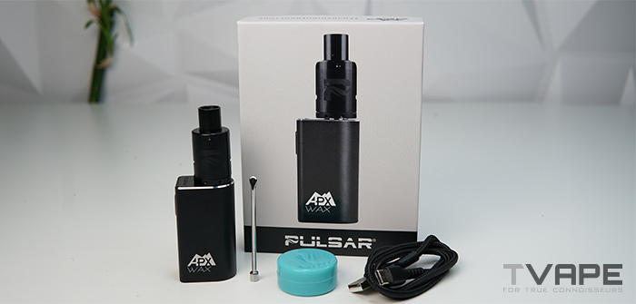 Pulsar APX Wax V3 Vape with its box and accessories