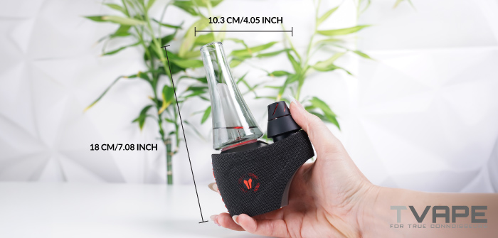 Utillian 8 electric e-rig dimensions – 18 cm height and 10.3 cm width size chart