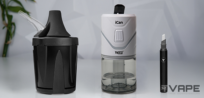 Yocan iCan E Rig with compatible Accessories