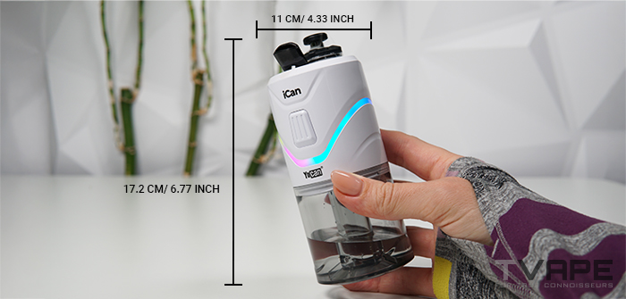 Yocan iCan E Rig size measurement