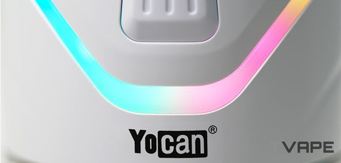 Yocan iCan E Rig close up of LEDs