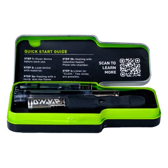 Dynavap B2 in its tin case with a torch