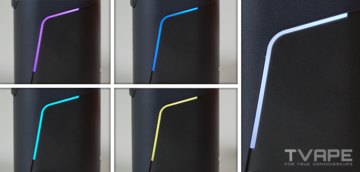 Dr Dabber Ghost 2 dab pen - LED indicators that show 5 temperature settings