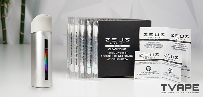 Yocan Black Pocket wax pen is shown with cleaning accessories