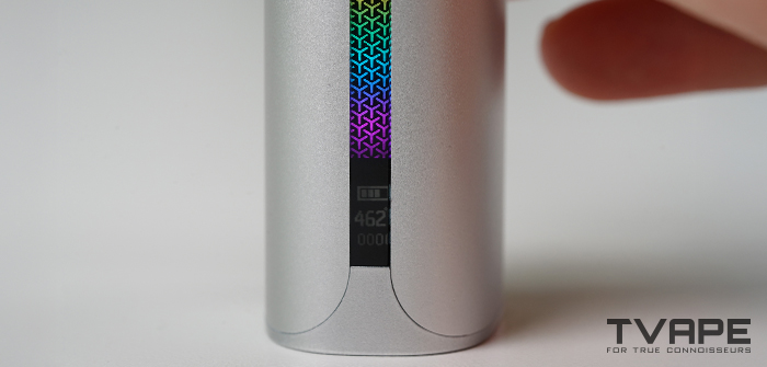 Yocan Black Pocket wax pen - LED indicators that show temperature settings