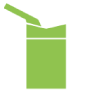 Silhouette icon of Utillian 723 vaporizer